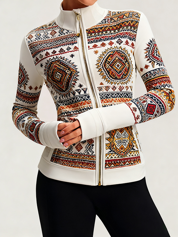 Women's Seamless Quick Dry Running Jacket - Breathable Long Sleeve Yoga Workout Top